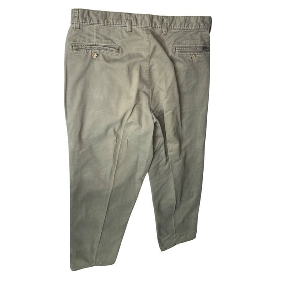 Eddie Bauer Mens Classic Fit Pleated Khaki Pants 36x34 100% Cotton 72f - Picture 2 of 6